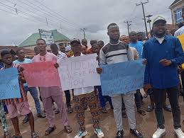 Students protest missing colleague in Ondo
