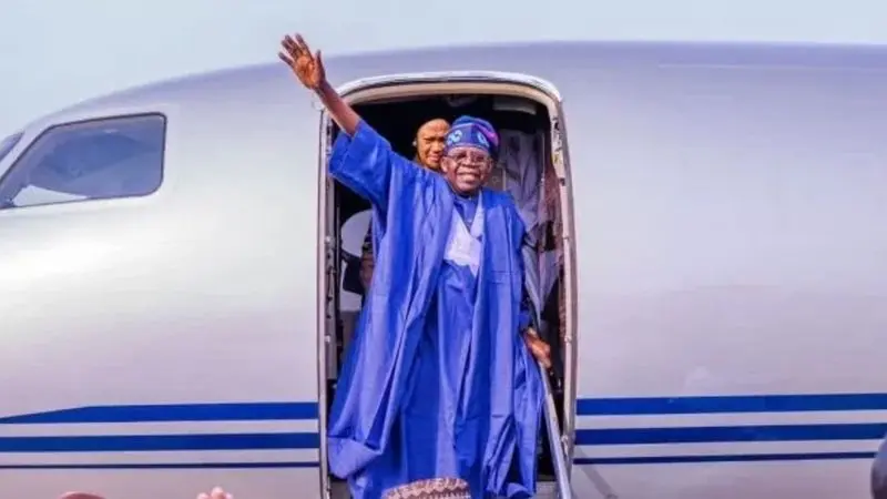 President Tinubu Departs for Two-Week UK Vacation