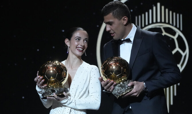 Spain’s Rodri and Bonmati win Ballon d’Or for best players in the world